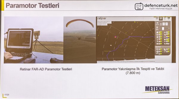 Meteksan’ın Retinar FAR-AD radarı ile Paramotor tespiti!